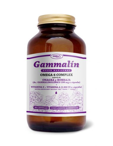 GAMMALÍN - Omega 6 Complex + Vit E + Vit A 2000UI 90 Cáp